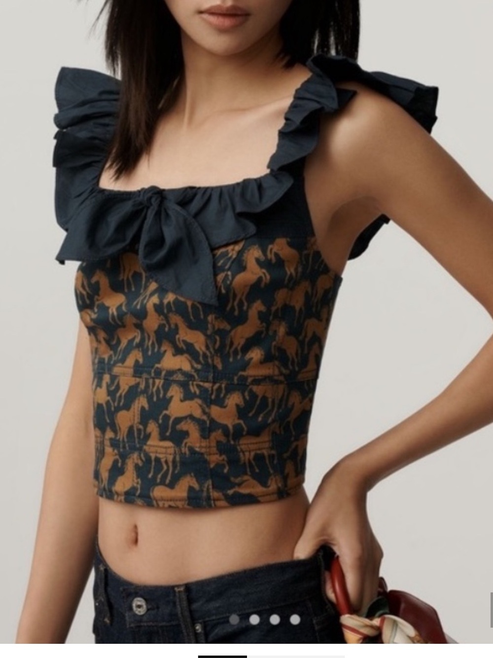 Anthropologie Maeve -Navy and Brown